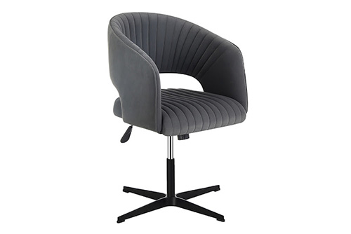 Grey Velvet Office Chair